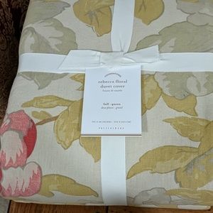 Pottery Barn Rebecca Floral duvet cover full/queen